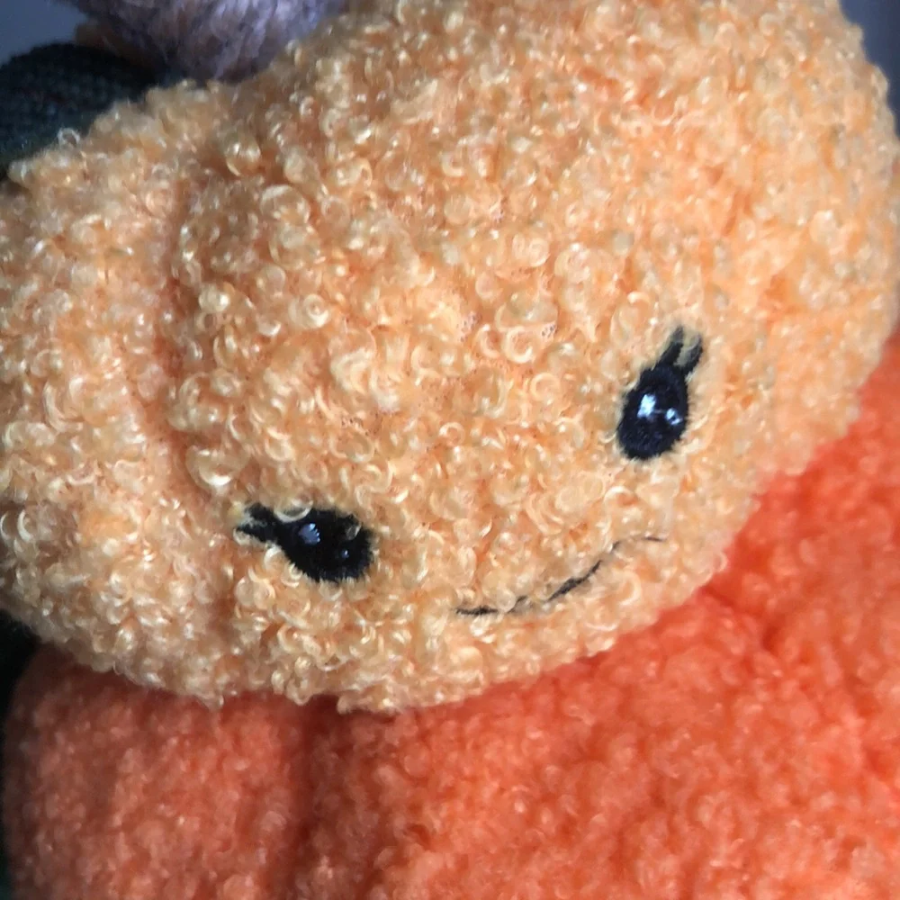 Stacked SHERPA Pumpkins with Smiley Faces